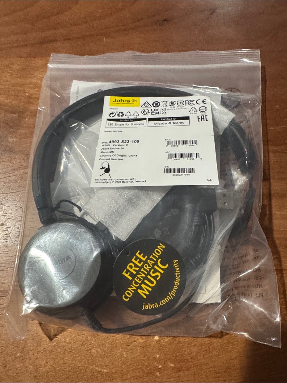 Wired On-Ear Headphones — Black and Silver